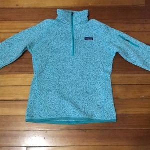 Turquoise Patagonia quarter zip